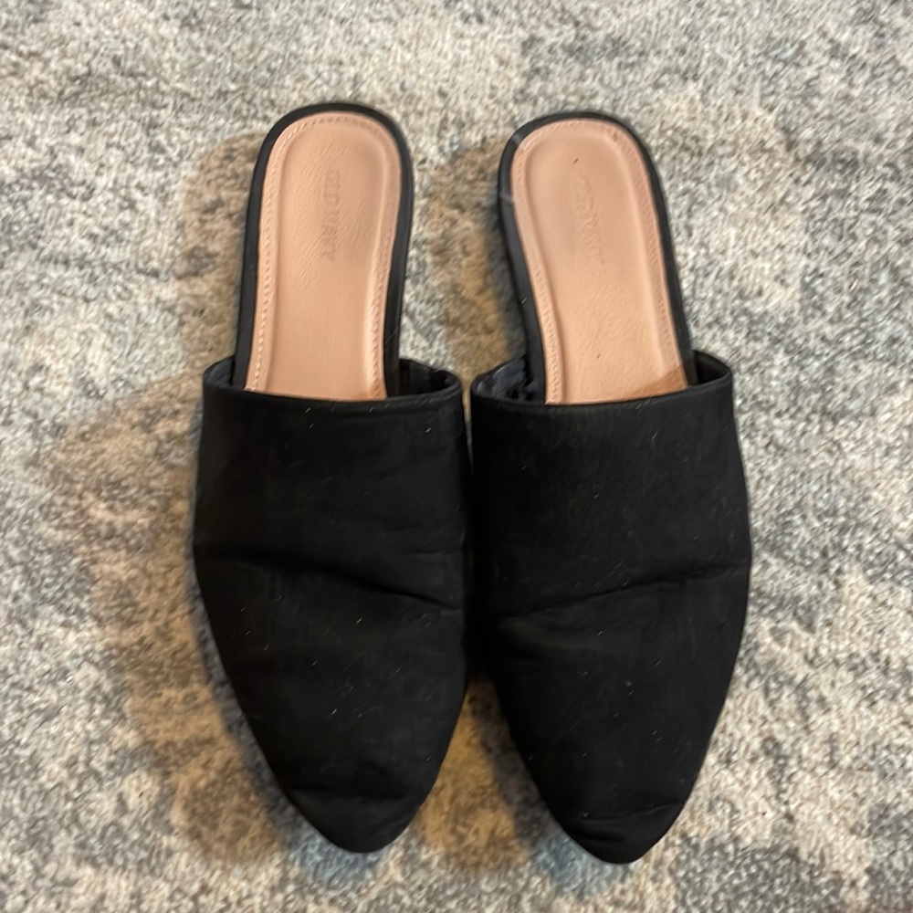 Old Navy Black Mule Flats - Women’s 9.5